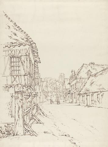William Henry Hunt View of a Street in a French Town