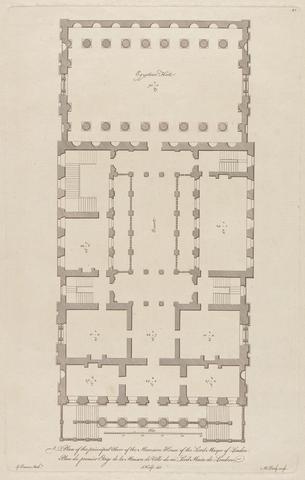 Matthew Darly Plan of the Mansion House, London