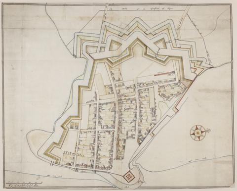 De Gomme, Bernard, 1620-1685, cartographer. The bounds of the fortificatie of Gosport.
