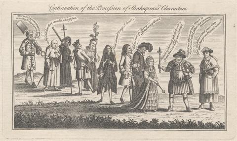 unknown artist Continuation of the Procession of Shakespeare's Characters