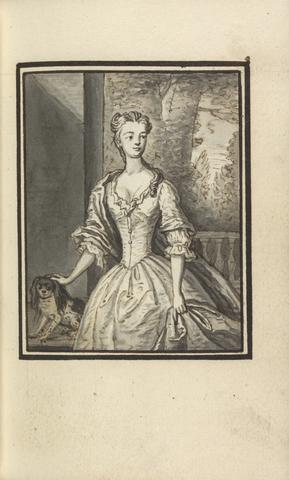 Thomas Bardwell Three-Quarter Length Portrait, Woman with Dog