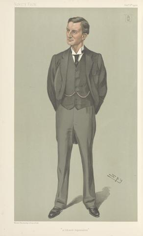 Leslie Matthew 'Spy' Ward Politicians - Vanity Fair - 'International Penny Postage'. Mr. John Henniker Heaton. September 17, 1887