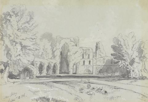 Edward Lear Calder Abbey, September 12. 1836