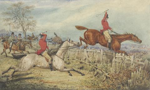 Henry Thomas Alken Illustration for R.S. Surtees', "The Analysis of the Hunting Field": The Leap: 'That Will Shut Out Many, and Make the Thing Select'