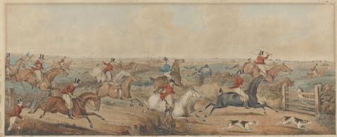 Henry Thomas Alken The Leicestershire Hunt - A Struggle for the Start