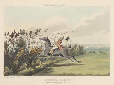 Charles Loraine Smith [Fox-hunting] set of six: The Cockney's Misfortune. "Swishing a Rasper"