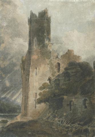 John Sell Cotman A Castle Tower, Caernarvon Castle