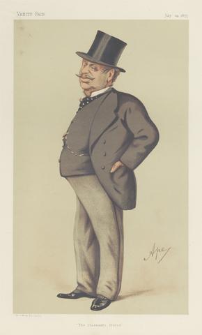Carlo Pellegrini Vanity Fair: Legal; 'The Claimant's Friend', Mr. Guildford James Hiller Mainwaring-Ellerker Onslow, July 24, 1875