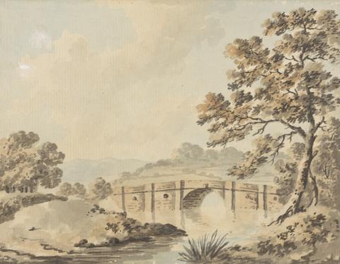 unknown artist Landscape with a Bridge over River