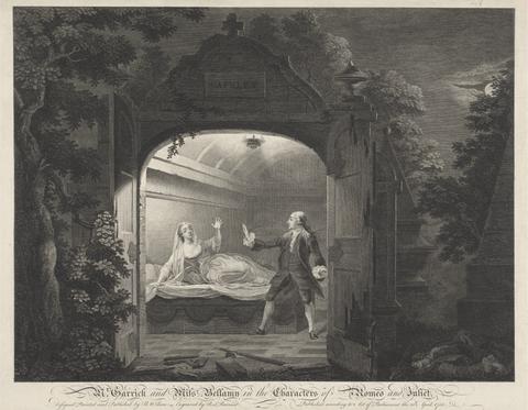 Simon François Ravenet Mr. Garrick and Miss Bellamy in the Characters of Romeo and Juliet