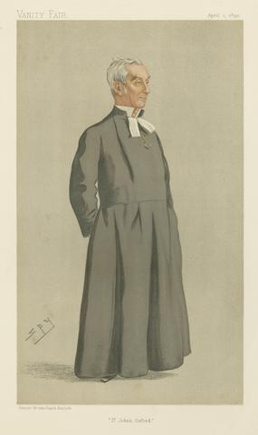 Leslie Matthew 'Spy' Ward Vanity Fair: Teachers and Headmasters; 'St. John's, Oxford', The President of St. John's College, Oxford, Dr. J. Bellamy, April 1, 1893 (B197914.1132)