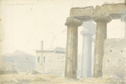 Sir Robert Smirke the younger Remains of a Temple at Corinth