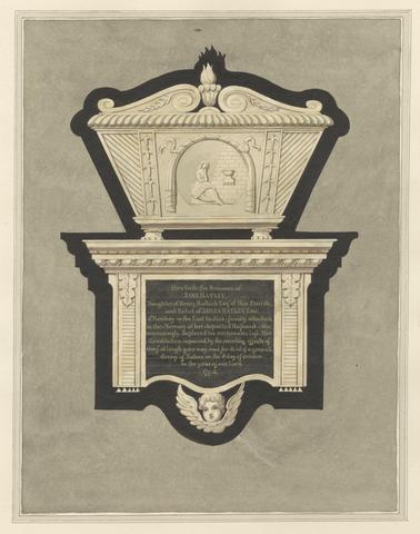 Daniel Lysons Memorial to Jane Hatley from Stanwell Church
