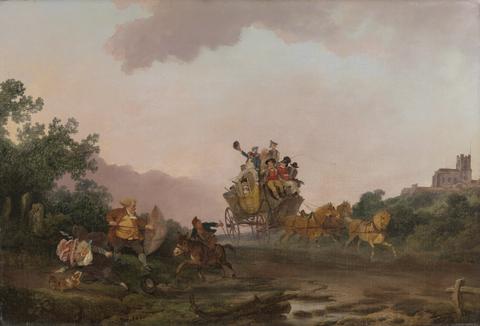 Philippe-Jacques de Loutherbourg Revellers on a Coach