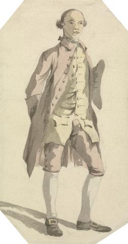 Full Length Man with Tricorn Hat under Left Arm