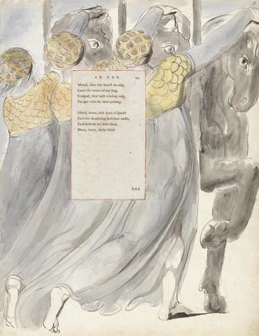 William Blake The Poems of Thomas Gray, Design 75, "The Fatal Sisters."