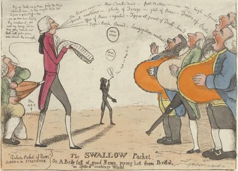 William Dent The Swallow Packet, Or, A Belly full of good News, piping hot from Bristol, in spite of contrary Winds