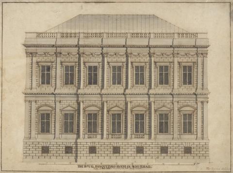 Thomas Forster Banqueting House, Whitehall: Front Elevation