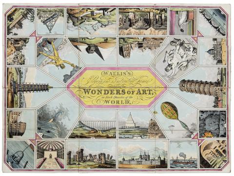  Wallis's elegant and instructive game exhibiting the wonders of art, in each quarter of the world.