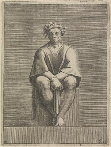 Adamo 'Ghisi' Scultori Ancestor of Christ from Aminadab Lunette (Left Figure)