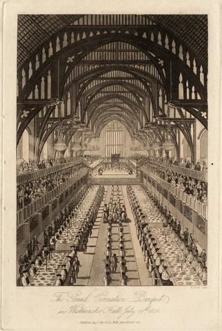 W. Read The Grand Coronation Banquet, in Westminster Hall