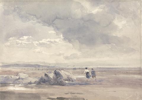 David Cox On Lancaster Sands, Low Tide