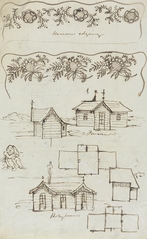 unknown artist Building Plans and ornate Architectural Designs