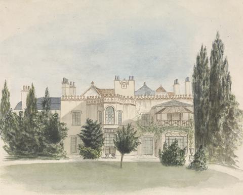 unknown artist The Garden Front of Munster House, the Residence of J. W. Croker