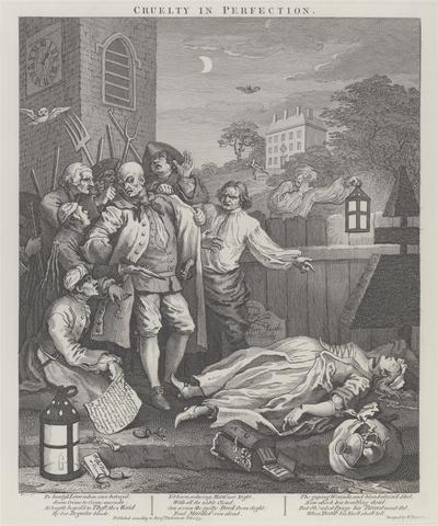 William Hogarth The Third Stage of Cruelty: Cruelty in Perfection - The Murder