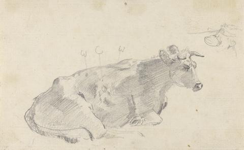 Sawrey Gilpin Study of a cow lying down, and facing right