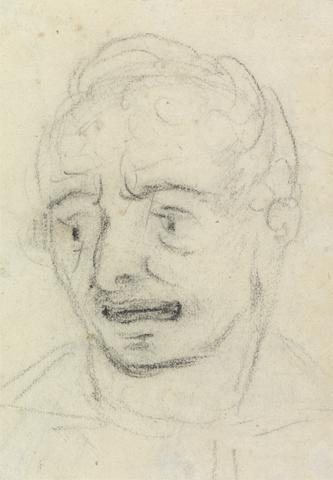 Benjamin Robert Haydon Portrait Study of a Man's Facial Expression