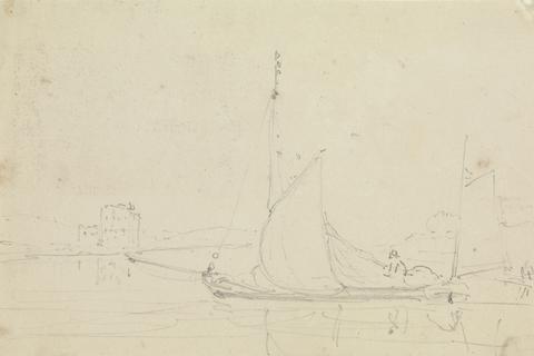 Capt. Thomas Hastings Sketch of a Sailing Boat