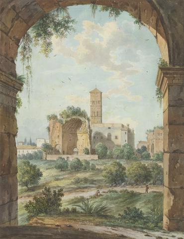 Willey Reveley Views in the Levant: Rome with Ruins seen Through an Archway