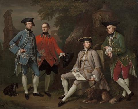 Nathaniel Dance RA James Grant of Grant, John Mytton, the Hon. Thomas Robinson, and Thomas Wynne
