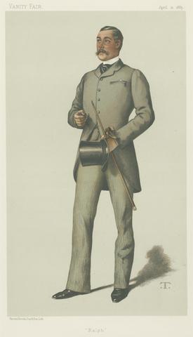 Theobald Chartran Vanity Fair: Yachting Devotees; 'Ralph', Lieutenant-Colonel Ralph Vivian, April 21, 1883
