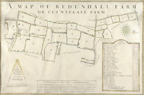 Isaac Johnson A Map of Redenhall Farm or Clyntegate Farm