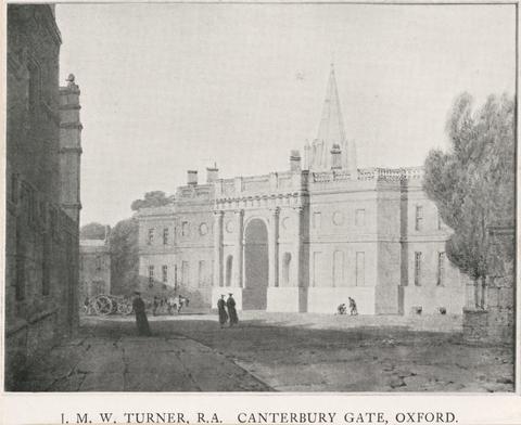 Joseph Mallord William Turner Canterbury Gate, Oxford