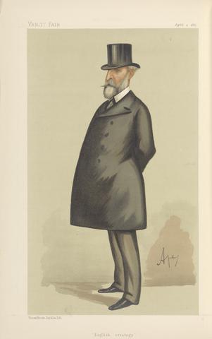 Carlo Pellegrini Vanity Fair: Military and Navy; 'English Strategy', Lieutenant-General Sir Edward Bruce Hamley, August 2, 1887