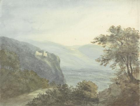John Malchair Mountainous Landscape with Castle on Hill