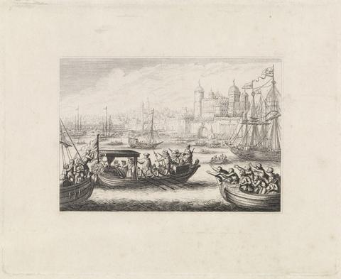 unknown artist View of the Tower from the River upon a Public Occasion