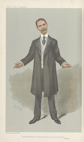 Leslie Matthew 'Spy' Ward Prime Ministers - Vanity Fair. 'A gentle shepherd who would lead his flock into the protectionist fold'. Mr. Andrew Bonar Law'. 2 March 1905