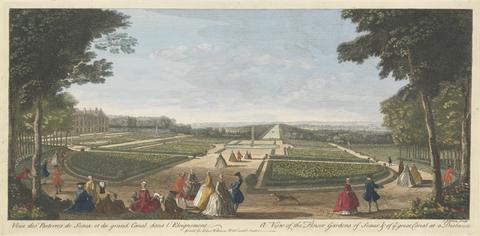 John Tinney A View of the Flower Gardens of Seaux & of ye great Canal at a Distance
