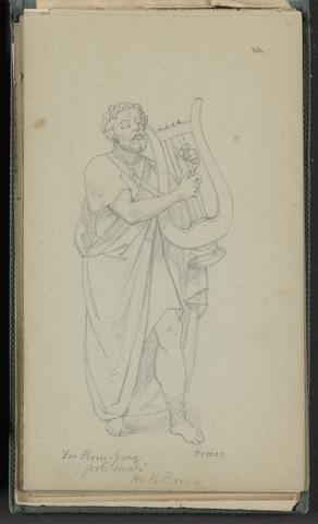 unknown artist Study of Homer with a Lute