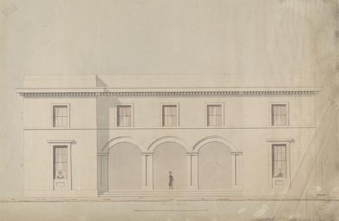 unknown artist Elevation of a House with Arcade