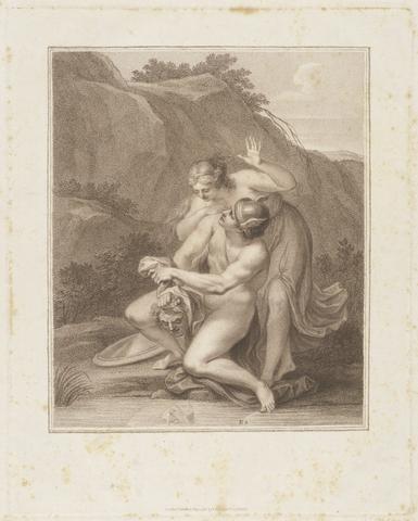 Francesco Bartolozzi Perseus Relating to Andromeda the Power of Medusa's Head