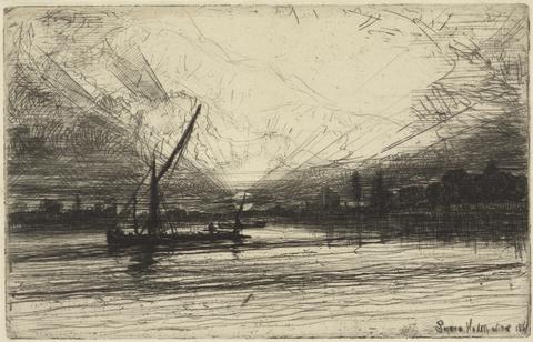 Francis Seymour Haden Sunset on the Thames