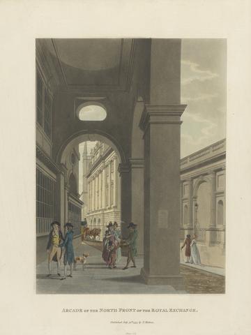 unknown artist Arcade of the North Front of the Royal Exchange