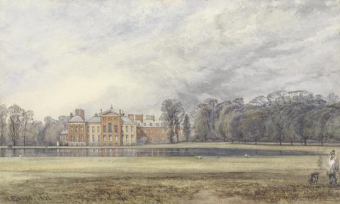 William Evans of Bristol View of Kensington Palace from across the Round Pond