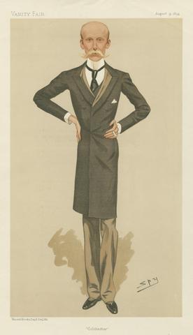 Leslie Matthew 'Spy' Ward Vanity Fair: Military and Navy; 'Colchester', Captain Herbert Scarisbrick Naylor Leyland, August 9, 1894