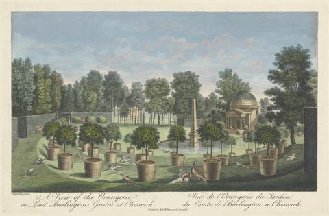 unknown artist A View of the Orangerie in Lord Burlington's Garden at Chiswick